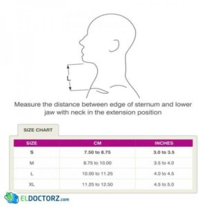 tynor cervical collar soft size chart