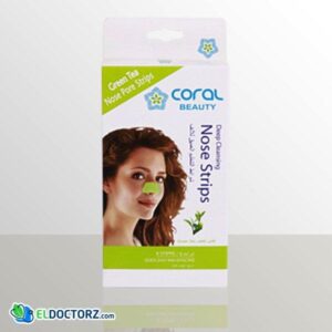 لصقات ازالة الرؤوس السوداء | Coral Beauty Deep Cleansing Green Tea Nose Pore Strips