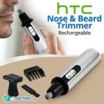 ماكينه ازاله الشعر من الانف والاذن | HTC 2x1 Rechargeable Electric Nose & Beard Trimmer