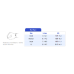 tynor elastic wrist splint Size chart