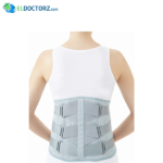 Lumbar orthosis brace for back pain treatment