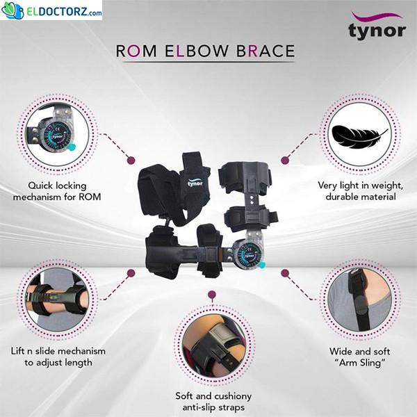 ROM Elbow Brace Controls - Tynor