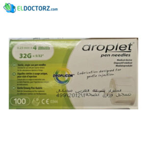 أفضل أنواع سنون قلم الأنسولين 100ابرة (DROPLET) 32G 4 mm