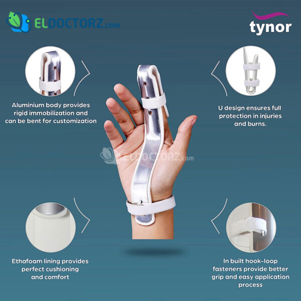 Tynor finger extension splint for pain relief