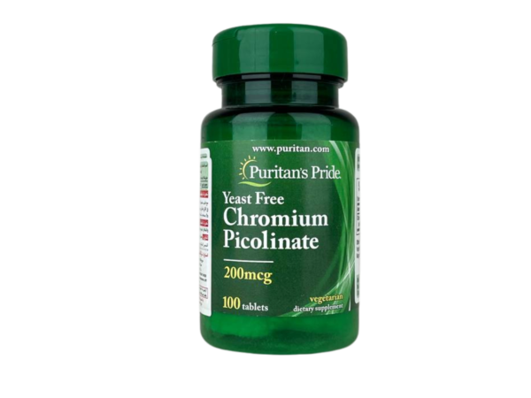 Chromium Supplement 200 mcg Yeast Free 100 Tablets