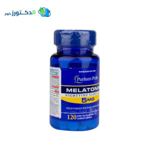 Melatonin 5mg tablets Puritan's Pride for sleep improvement