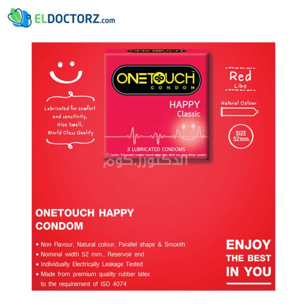 One Touch Classic Condom – Pack of 3 - Image 2