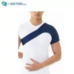 Elastic shoulder support for stability