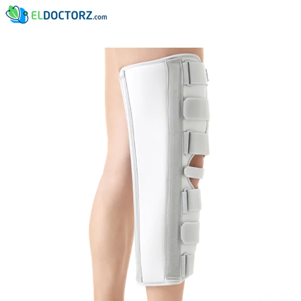 Splint knee immobilizer for knee joint support