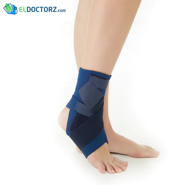 Ankle strap brace for sprains