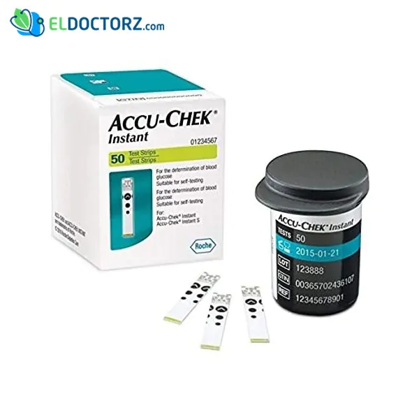 Accu chek instant test strips 50 strips for blood sugar measuring