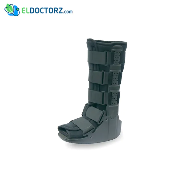 Long air walker for the ankle and foot immobilization and support