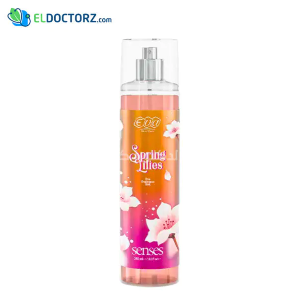 ايفا بادي سبلاش حريمي سينسيز سبرينج ليليز 240مل Eva Skin Care Senses body splash- Spring Lilies